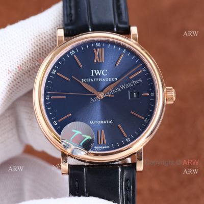 Knockoff IWC Portofino Citizen 9015 Rose Gold Case Watch